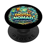 Digital Nomad, Travel and Work Remotely PopSockets Adhesive PopGrip