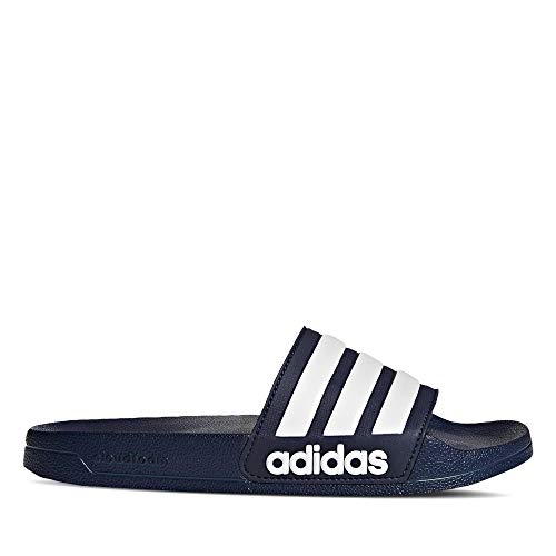 Image of adidas Women ADILETTE SHOWER Synthetic Swim Slide FTWWHT /GOLDMT /BOGOLD | LUT50