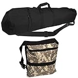 53' Heavy Duty XL 3 Zipper Metal Detector Bag with Camo Finds Pouch