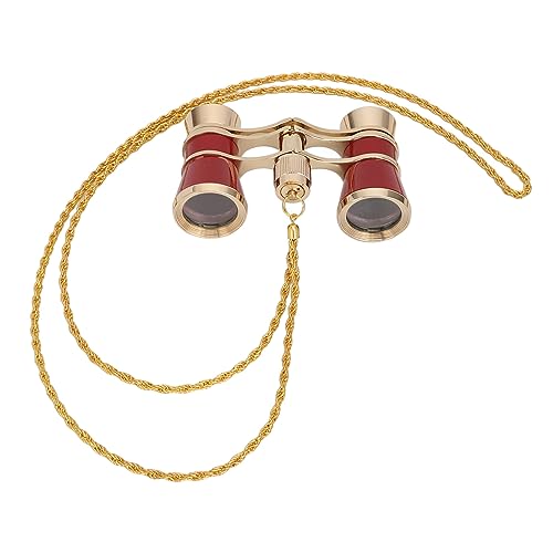 Jumelles d'Opéra 3X25, Lunettes de Théâtre HD Grand Angle Chaîne Inclus Observation Oiseaux Chasse Plein