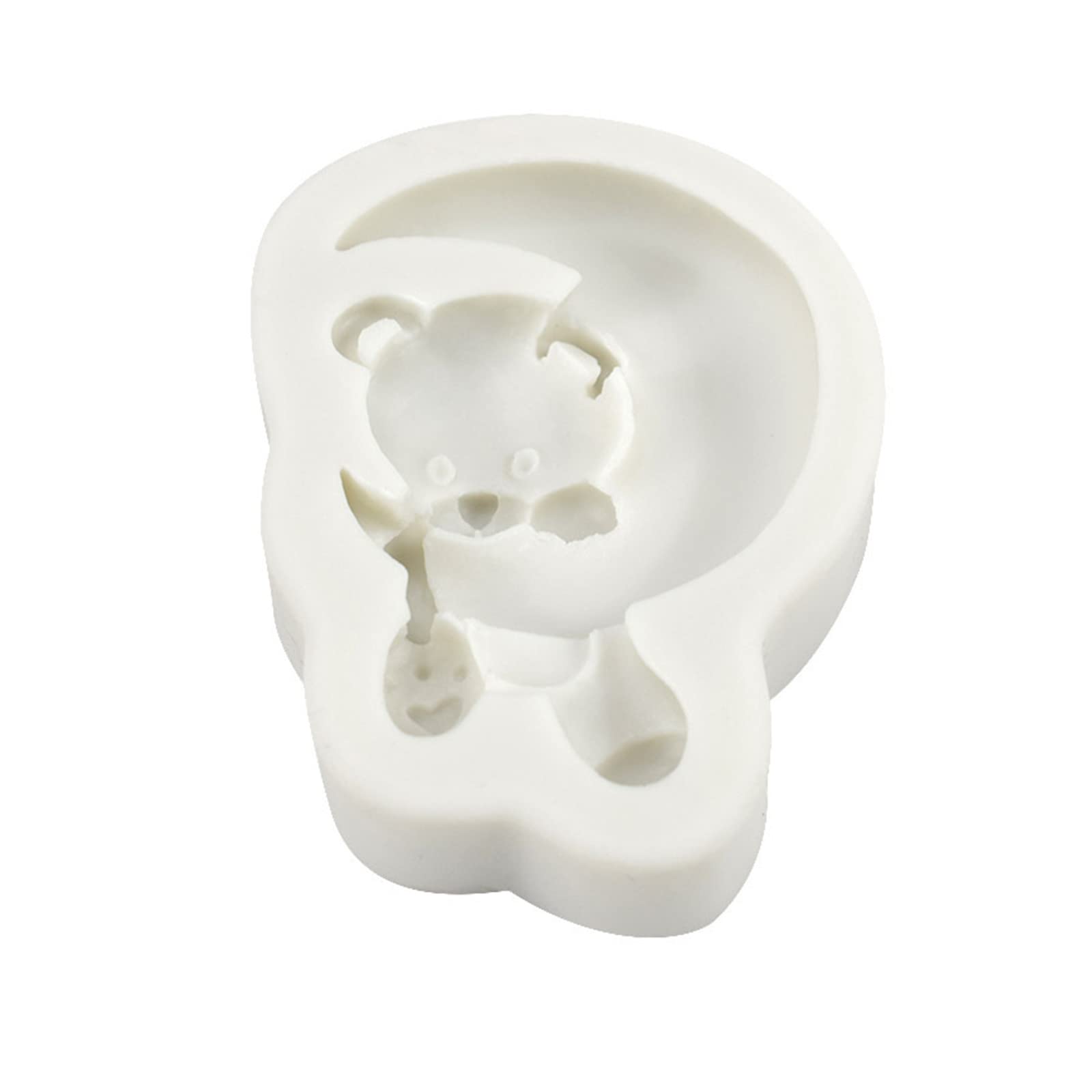 MALSSE And Bear Shape Scented Mold Plaster Art Craft Soap Making Cake Home Decoration Fondant Silicone Candy Molds Small Shapes