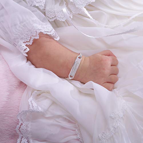 Cherished Moments CUST-ID BRAC-CROSS SM Personalized Sterling Silver Children'S I.D. Bracelet thumb #3