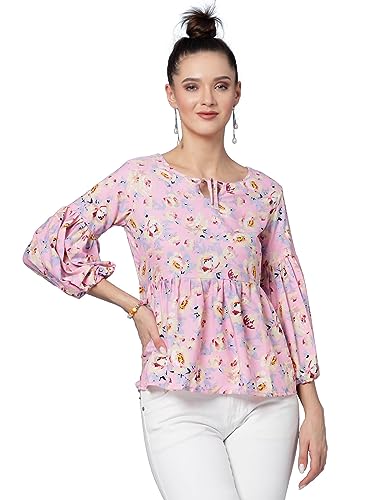 Image of OOMPH! Women's Floral Relaxed Fit Tunic Shirt