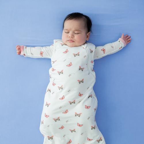 Image of KYTE BABY Unisex Rayon Made from Bamboo Sleep Bag for Babies and Toddlers, 1.0 Tog (Medium, Butterfly)