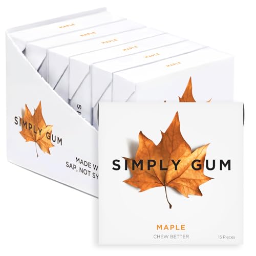Simply Gum �V���v���[�K�� ���Y���`���[�C���K�� ���[�v�� 6�p�b�N�i���v90���j�A���R�� + �A�X�p���e�[���s�g�p + ���`�q�g�݊��� ���[�v��