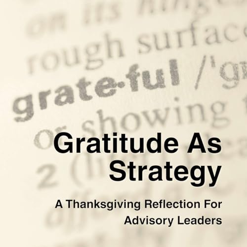 Gratitude As Strategy