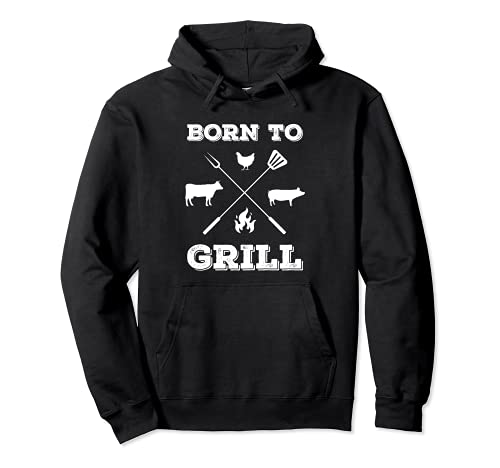 Born to Grill Barbecue Pitmaster Grill Summer Outdoor BBQ Sweat à Capuche