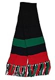 Gymbigger RingsMM Red Black and Green Pan-african Flag Inspired Scarf 7' 60' F