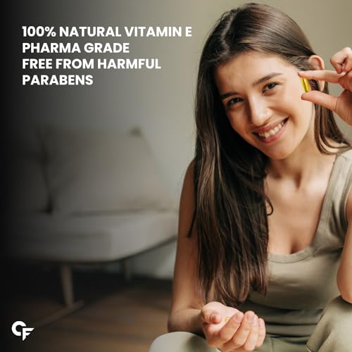 Carbamide Forte Vitamin E 600mg Capsules for Face and Hair | 100% Natural Vitamin E, Paraben Free- 60 Capsules - Image 5