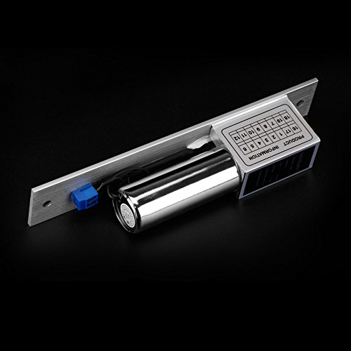 LIBO Electric Bolt Lock 2 Wires Lines DC 12V Fail Safe Electronic Lock Normal Temperature for Glass Wooden Iron Door Access Control System