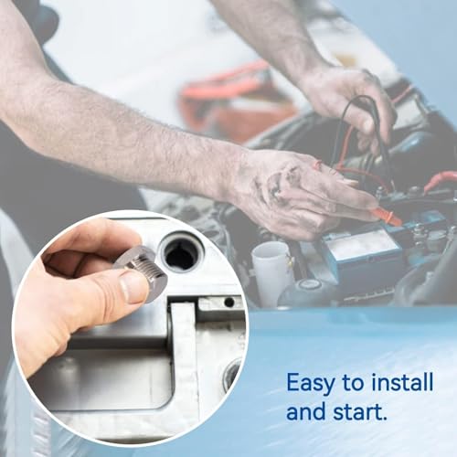 O2-Sauerstoffsensor, M18x1,5-Sechskantstecker O2-Sensorkappen Nickel-Befestigungs-Hardware-Stecker Abgassystem-Autoteile