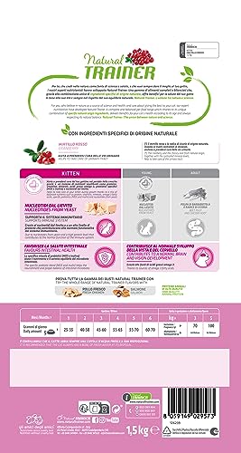 Natural Trainer Daily Nutrition Kitten & Young con Pollo Fresco