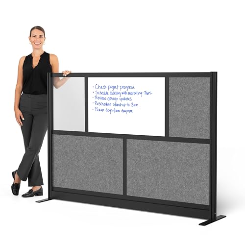 Workflow Modular Wall | Room Divider with Whiteboard, Sound-Dampening, &