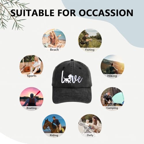 Gorra bordada para mujer con diseño de perro dachshund miniatura 7
