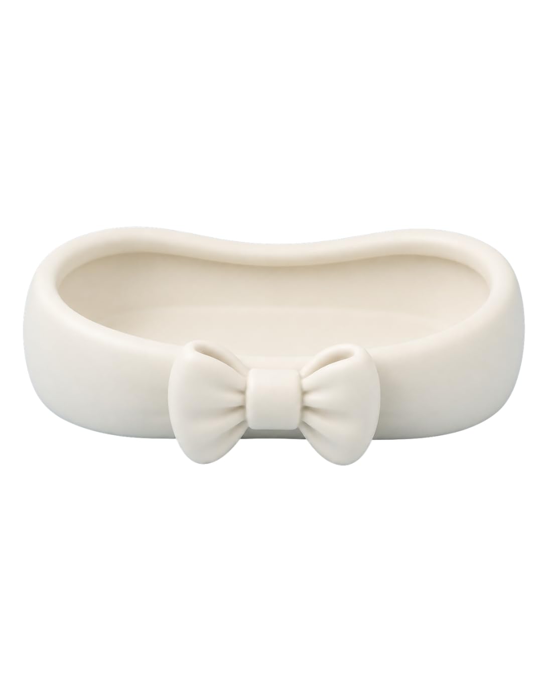 3D Printed Bow Vanity Tray Brown Aesthetic Makeup Organizer for Dressing Table Decorative Perfume, Skincare & Jewelry Storage Cosmetic Display Organizer (White)-image-36