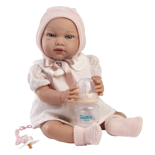 Muñeca con Peso Lola Vestido Rosa 42cm