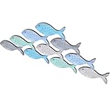 Décoration murale côtière pour la maison : les décorations de poissons méditerranéens s’harmonisent facilement avec les styles de décoration, ajoutent une touche de chaleur et de convivialité à n’importe quel espace