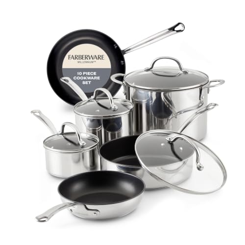 Farberware-Millennium-Nonstick-Cookware-Induction-Pots-and-Pans-Set Farberware Millennium Nonstick Cookware Induction Pots and Pans Set - Image 1