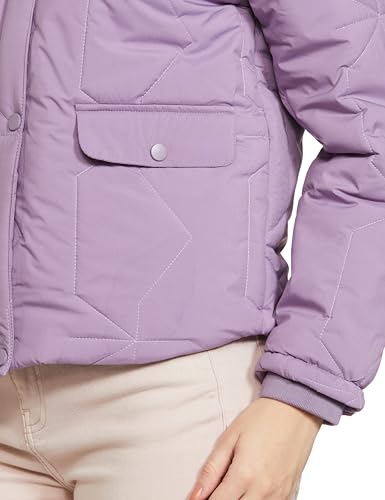 Image of Qube By Fort Collins Polyester, Standard Length Women's Quilted Bomber Jacket Stylish, Warm, And Cozy Winter Outerwear