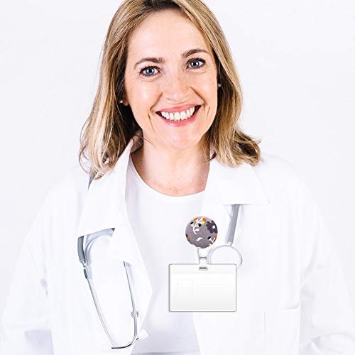 3 Pack Flower Retractable Badge Holder For Women, Badge Reels Retractable Cute Badge Clip For Nurses Teacher, Id Card Holder Decoration #TOP5