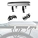 Aosekaa Bicycle Rear Seat Cushion Passenger Back Seat Pad Convenient Replacement Practical Soft Pad with Foldable Footrests, Black Silver