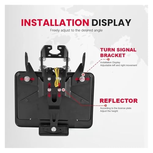 Support de plaque d'immatriculation moto pour remplacer le garde-boue Suzuki GSX