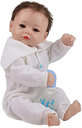 MWKL 50cm Nette Reborn Puppe Vollsilikon Körper Wiedergeburt Puppe 20 Zoll Lebensechte Realistische Badebare Reborn… – Bild 3