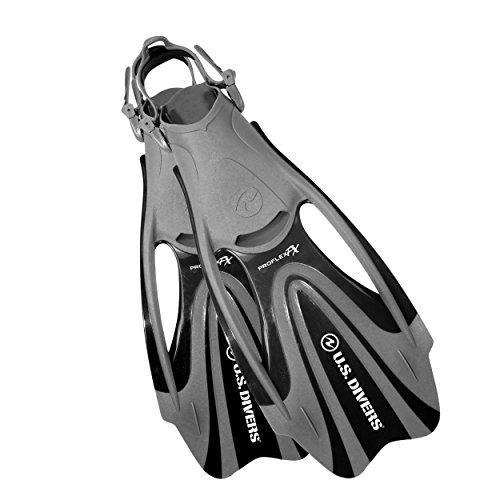 U.S. Divers Proflex FX Fin (Silver, Men (Large) 10-13 Lady (Large) 11.5-14.5)