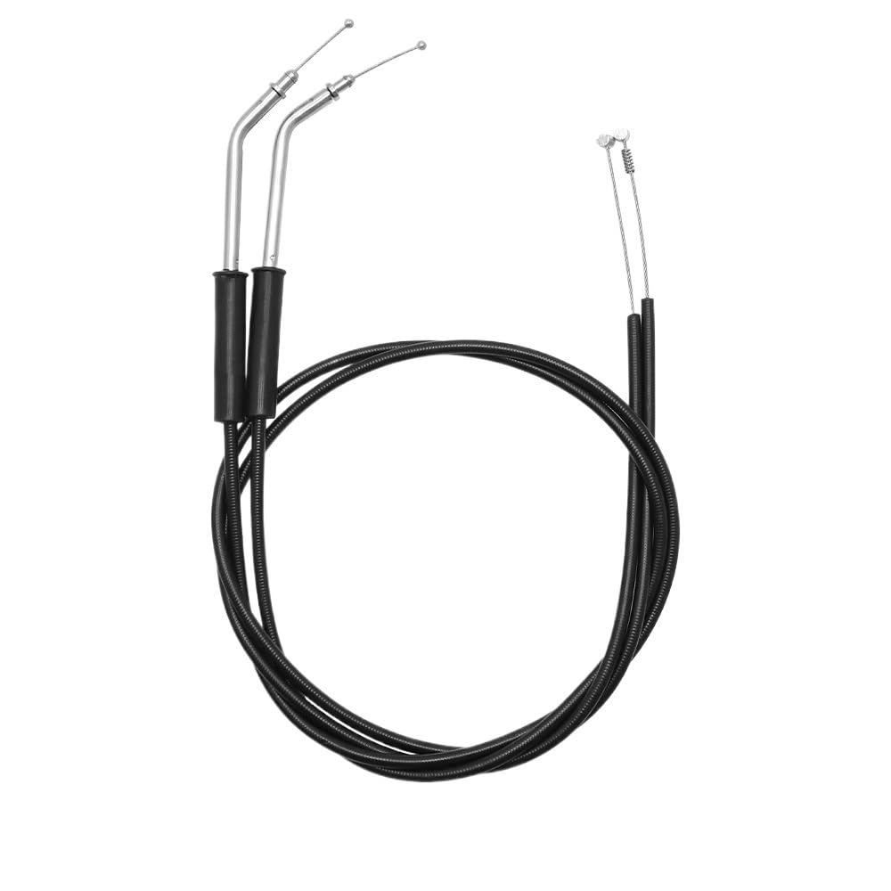 Funda for Cable de Acelerador for Cables Acero Trenzado, Compatible for Harley Sportster XL1200 883 Dyna Road King Electra Glide(Black 110cm)
