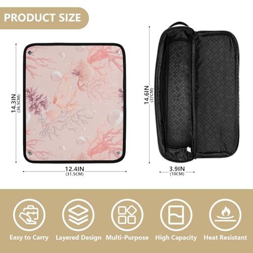 Bolsa de viaje para plancha de pelo resistente al calor miniatura 4