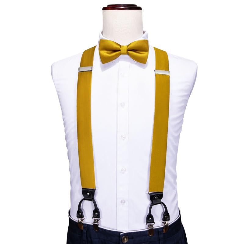 Juego de Tirantes y Corbata de Seda para Hombre miniatura 4