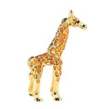 Girafe miniature de collection au design unique : ornée de détails scintillants et originaux, cette girafe miniature en métal est idéale pour les collectionneurs de figurines de girafes à la recherche d'une décoration originale pour la maison