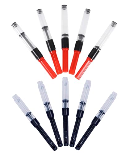 Image of 10Pcs Ink Converter for Fountain Pen, Universal Fountain Pen Refill Converter, Ink Filler for Office Writing, School Assignments, Travel Journaling
