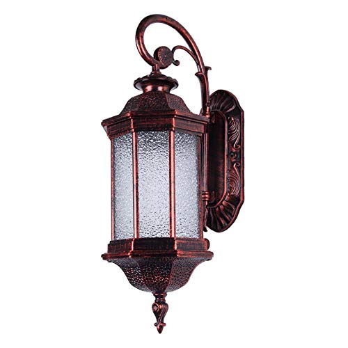 Lampe murale vintage loft étanche pour éclairage extérieur de porte de maison et mur de cour