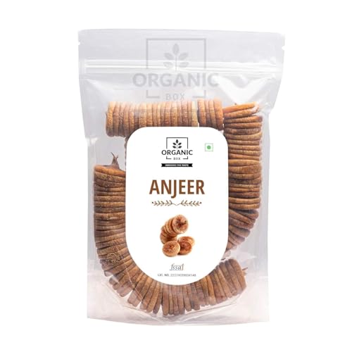 Image of Organic Box Afghani Anjeer Figs - Afghanistan Dry Anjir (Dried Figs) Dry Fruits Diwali Gift Pack (1 Kg)
