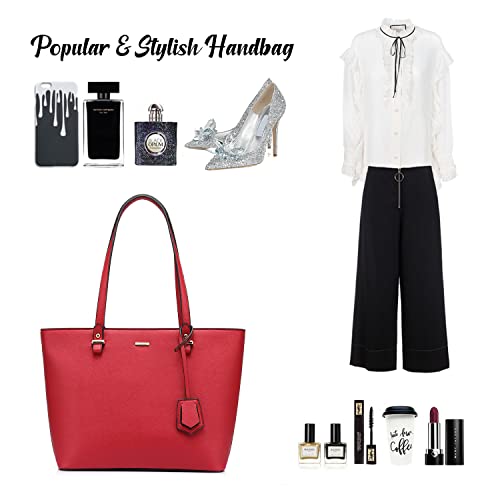 Image of LOVEVOOK Purse for Women Fashion Tote Bag Shoulder Handbags Top Handle Satchel Bags with External Pocket