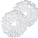 Hovico 2-PC Microfiber Mop Refill for 360 Degree Rotation, Refiller for All Types Floor Cleaning, Mop Head Replacement Accessories for Household Cleaning