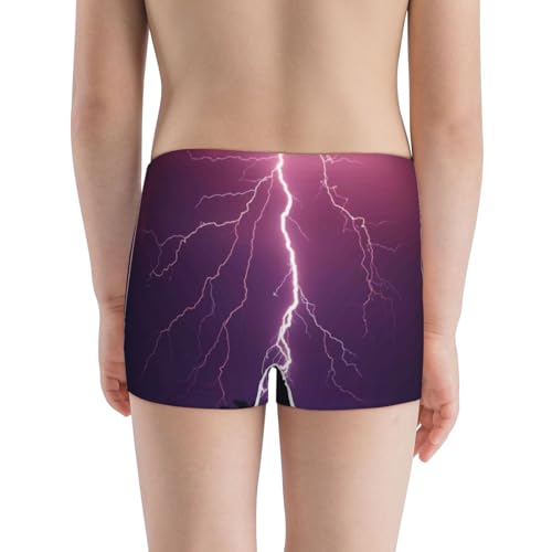 Boys' Cotton Boxer Brief Soft Underwear-Thunderstorm Violet Purple3