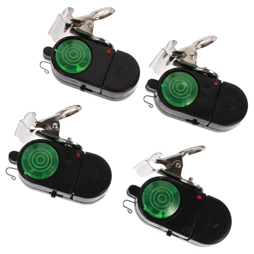 OSOLADY 4pcs Fishing Alarm Bells Motion Activated Bite Indicator High Sensitivity Carp Fishing Rod Alarms Random Style