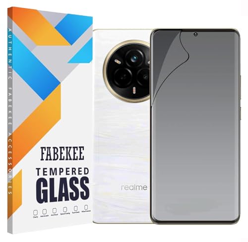 Image of FabeKee Tempered Glass Screen Protector Compatible for | Front And Back Screen Guard With camera lens protector 3 in 1 (realme 14 pro plus, 3in1 matte)