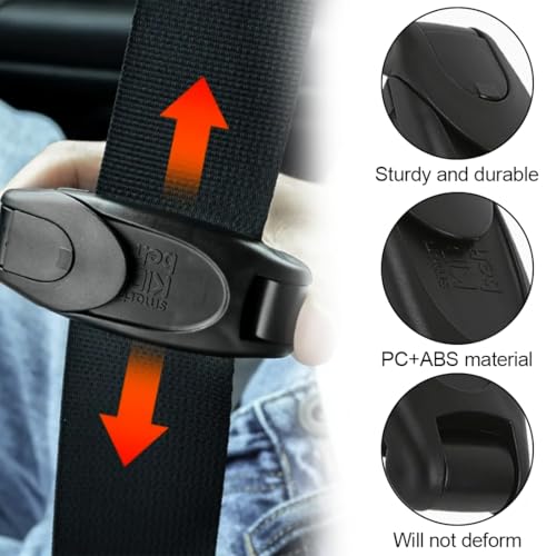 ZOPJUMA 2 Stück Auto Sicherheitsgurt Clip, Universal-Sicherheitsgurt-Einsteller, Autositz Gurtversteller, Gurtversteller Seat Belt Clips, Auto-Sicherheitsgurt-Clip-Einsteller, für Erwachsene, Kinder