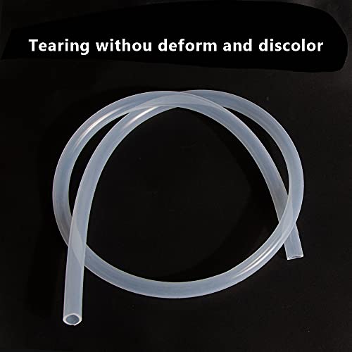 Image of Feelers 1 /2 inchID-9 /16 inch OD Silicone Tubing Food Grade Pure Silicon Tube High Temp Home Brewing Winemaking Silicone Hose Tubing, 9.84ft Length