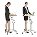 Produktbild NBVCX Maschinenteile Podium Stand-up Laptop Tisch Kleine Konferenz kann Vortragsschreibtisch bewegen Tragbares Konferenzpodest (Farbe: Silber Größe: Einheitsgröße)