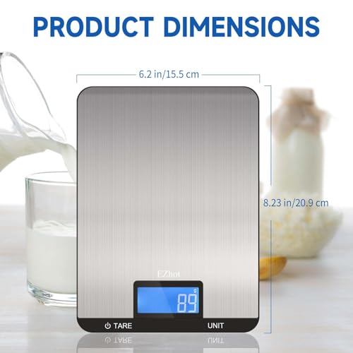 Ezhot EZHOT_DS03_WH Digital Kitchen Scale - Accurate Food Scale thumb #3