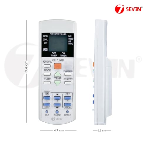 Image of 7SEVEN Compatible for Panasonic AC Remote Original 29C Model 1 1.5 2 Ton Split or Window Air Conditioner