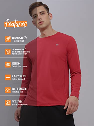 Image of TECHNOSPORT Men's Slim Fit T-Shirt - (MTOR17) Pack of 1