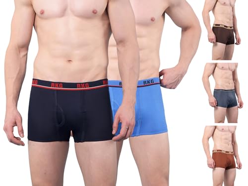 Image of RKG Men's Cotton Trunks Soft & Breathable Innerwear | Comfortable Stretch Fit Everyday Underwear | Durable Elastic Waistband | from Dollar Brand