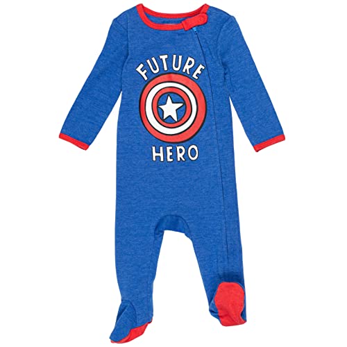 Marvel Avengers 3 Pack Zip-Up Long Sleeve Sleep N' Play Coverall3