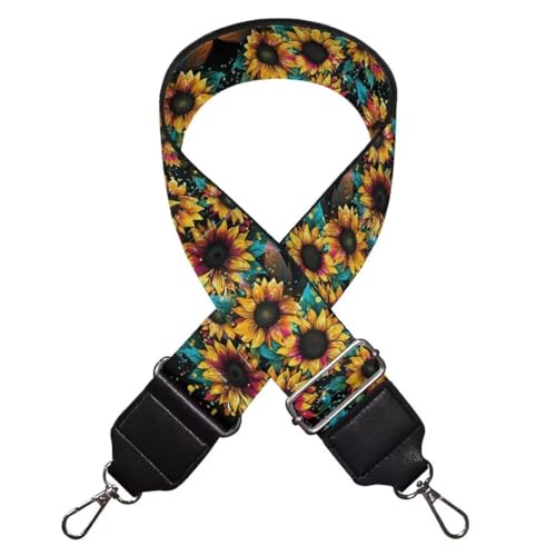 Image of Coldinair Sunflower Bag Handle Strap Replacement Purse Strap for Women Men Luggage Strap Suitcases Carrying Bag