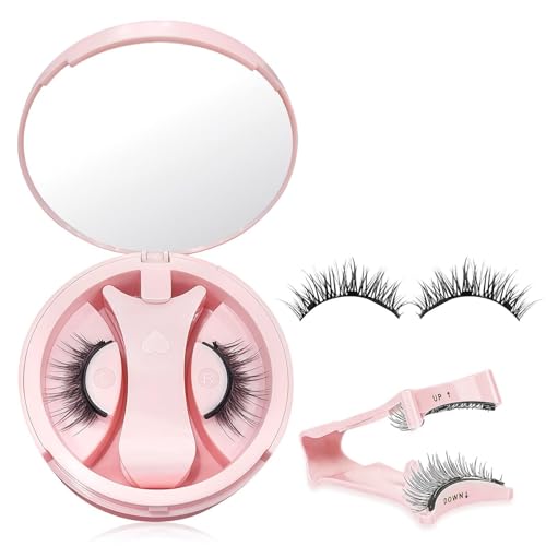 Pestañas postizas magneticas,Pestañas Magnéticas con aplicador,Réutilisable Faux Cils Magnetique, Aspecto natural, No necesita pegamento,para el Maquillaje Diario(Style H01)